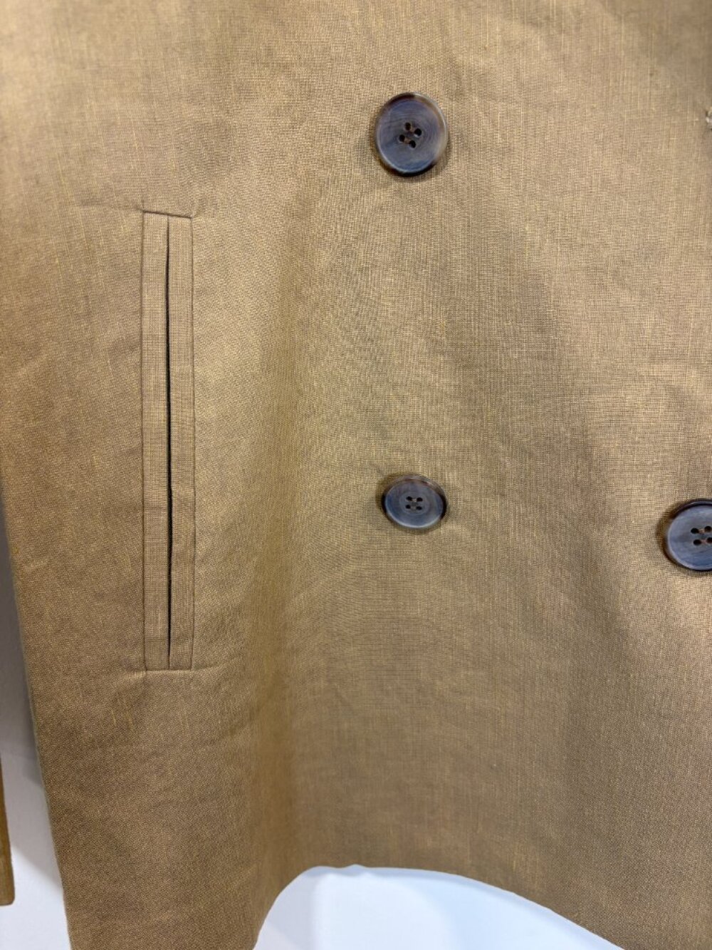 NWT 🌟 JENNI KAYNE 🌟 LINEN KEATON BLAZER KHAKI SZ 2 - Picture 5 of 11